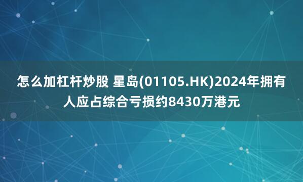 怎么加杠杆炒股 星岛(01105.HK)2024年拥有人应占综合亏损约8430万港元